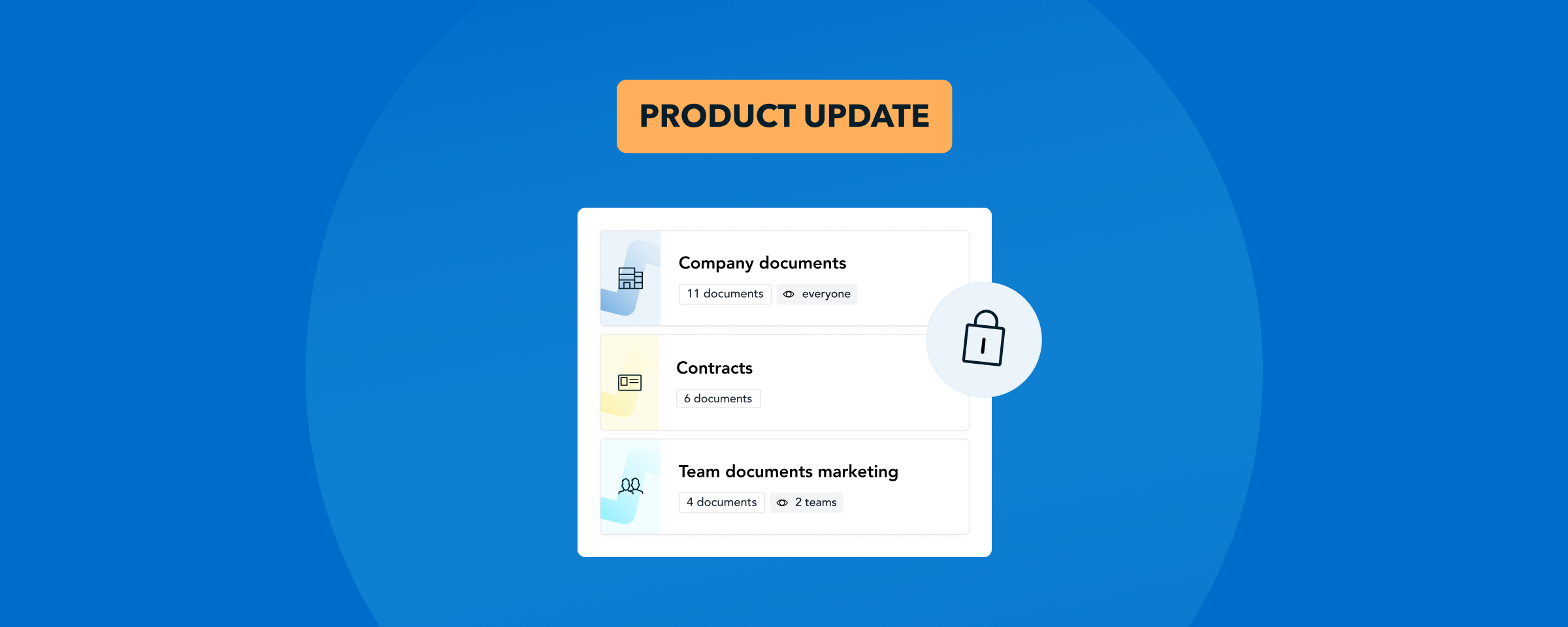 Improved document categories and user rights